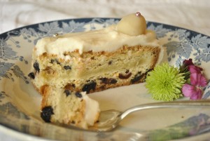 simnel cake slice