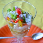 Ceviche with Confetti Peppers, Red Onions, and Cilantro Ceviche with Confetti Peppers, Red Onions, and Cilantro
