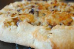 squash and cabbage galette close
