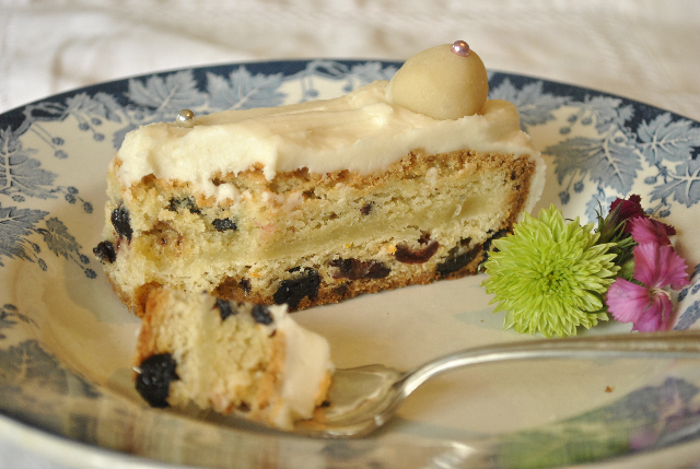 simnel cake slice simnel cake slice