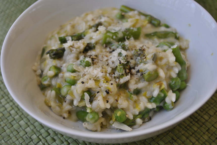 spring veg risotto spring veg risotto