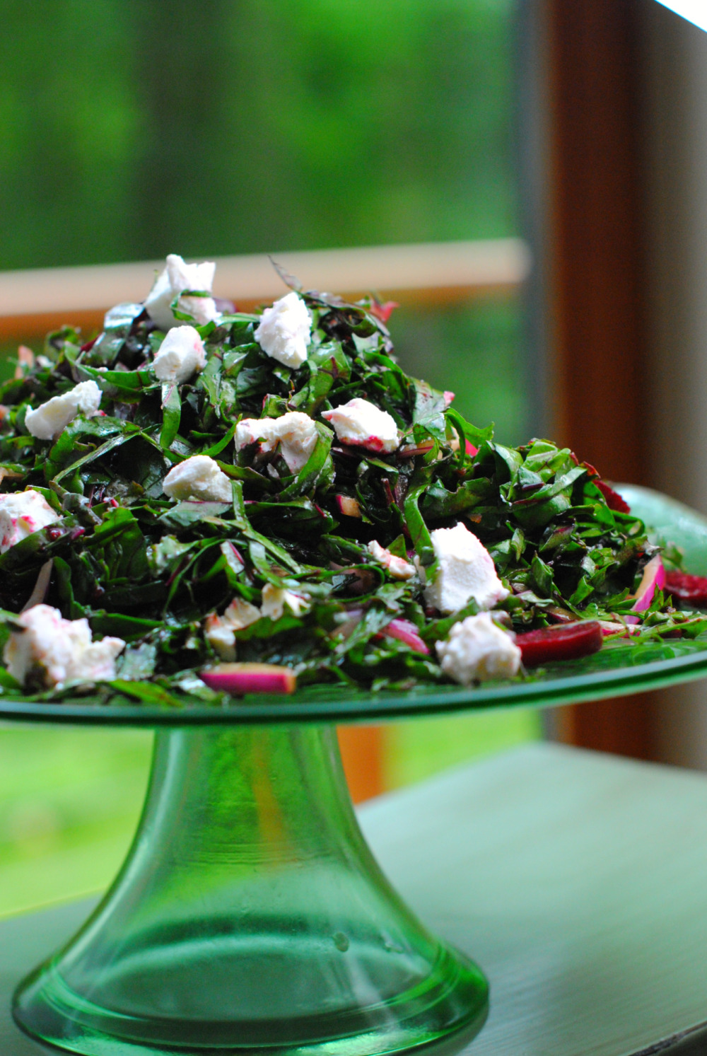 Local Beets and Greens Salad with Goat Cheese and Balsamic Vinaigrette — Three Many Cooks