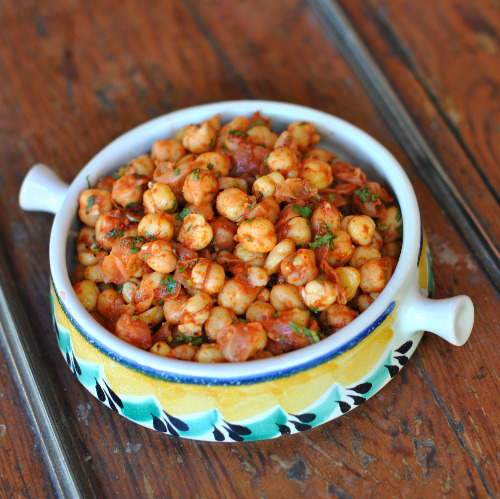 Chickpeas with Paprika and Cilantro — Three Many Cooks