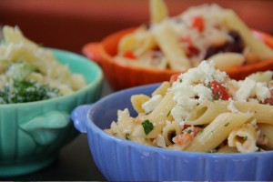 hot pasta-cold sauce