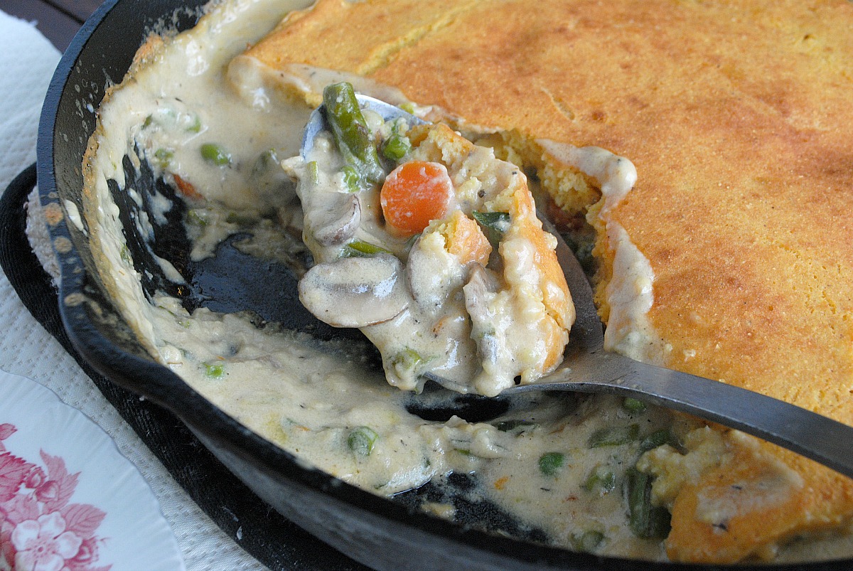 Vegetable Cornbread Pot Pie