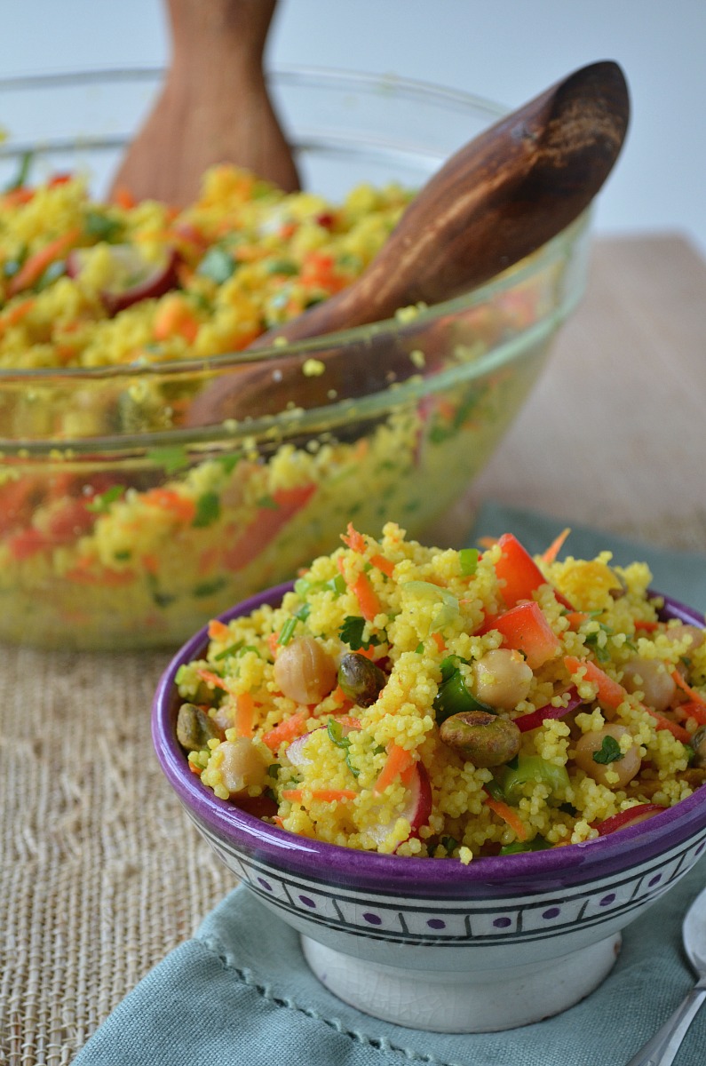 Moroccan-Inspired Couscous-Chickpea Salad Moroccan-Inspired Couscous-Chickpea Salad