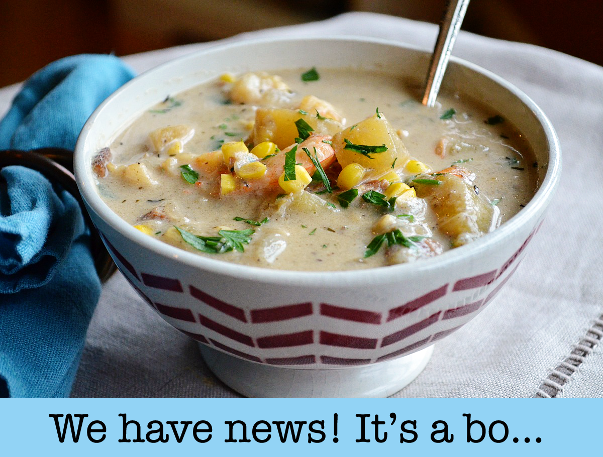 Shrimp and Corn Chowder - Three Many Cooks
