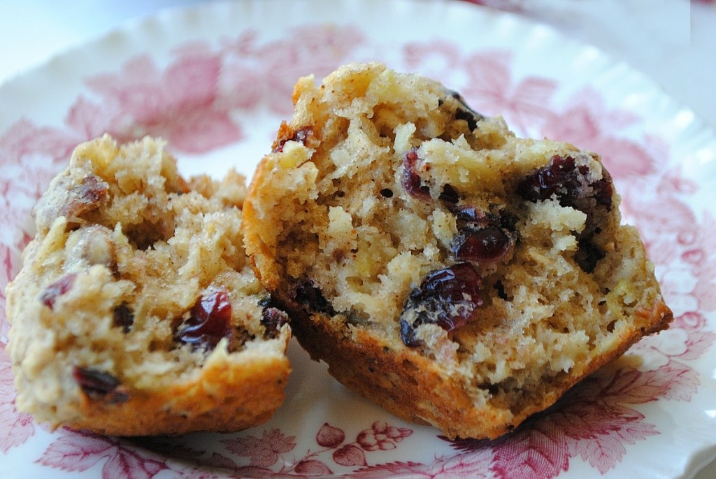 Apple-Oat Muffins with Cranberries & Pecans Apple-Oat Muffins with Pecans & Cranberries