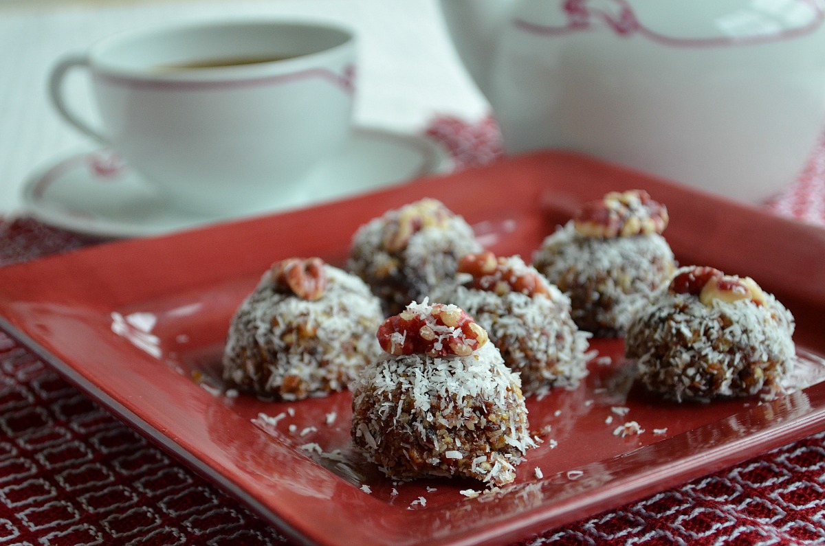 Cherry-Walnut-Coconut Bites Cherry-Walnut-Coconut Bites