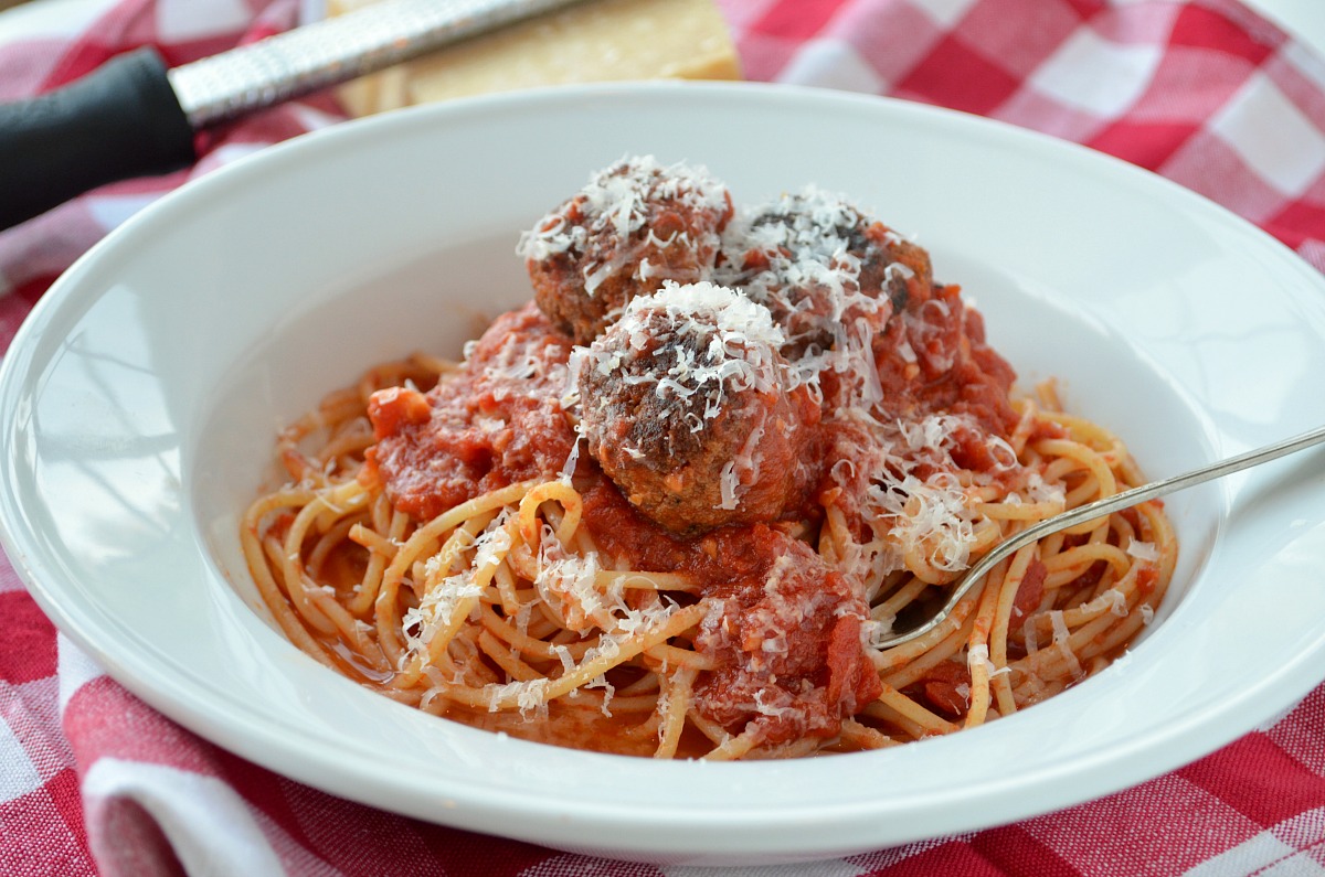 Spaghetti and Wheatballs — Three Many Cooks